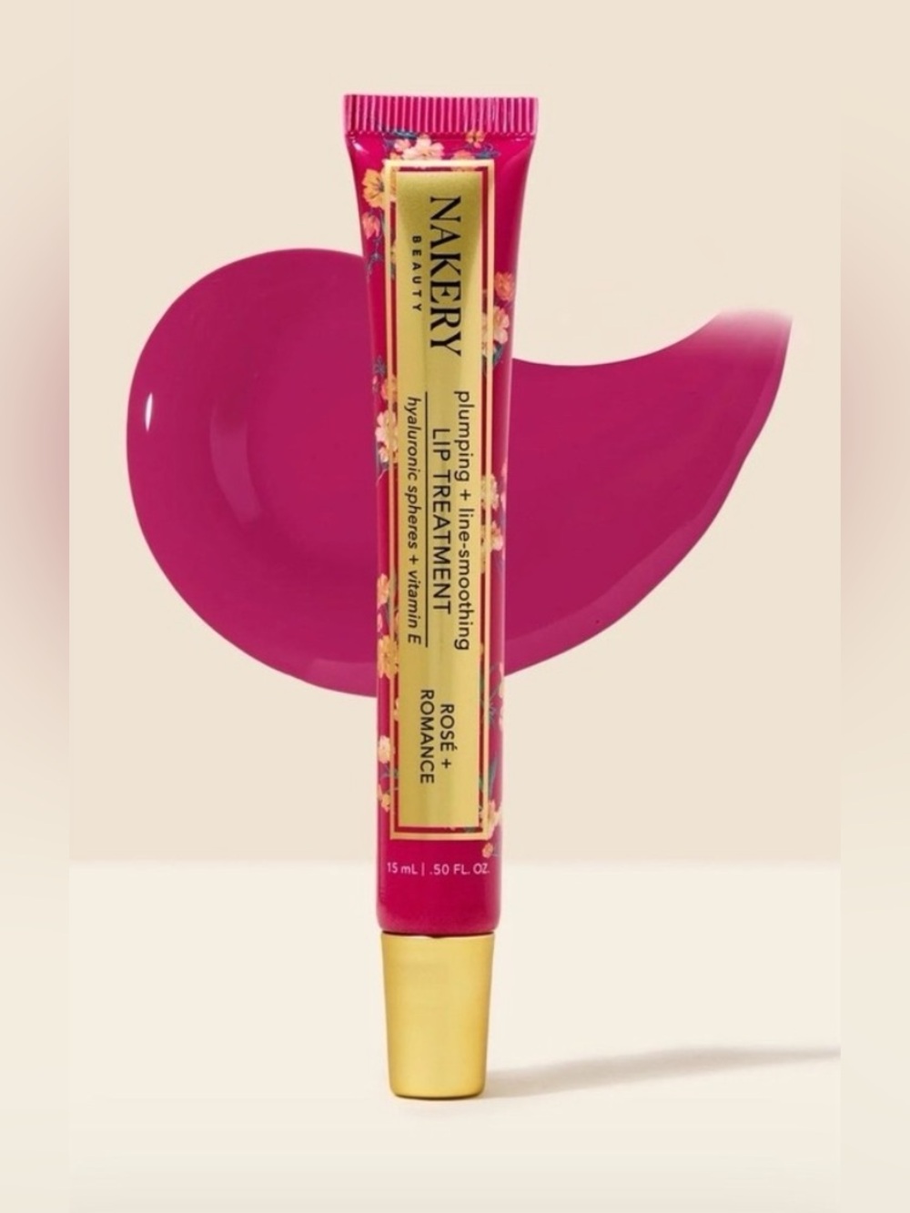 Nakery Plumping + Line Smoothing Lip Treatment -  Rose Romance